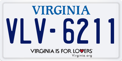 VA license plate VLV6211