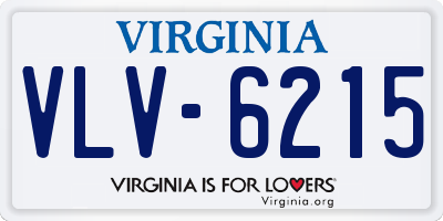 VA license plate VLV6215