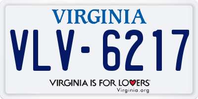 VA license plate VLV6217