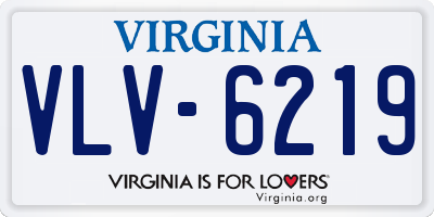 VA license plate VLV6219