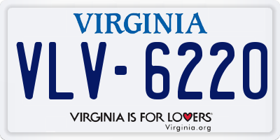 VA license plate VLV6220