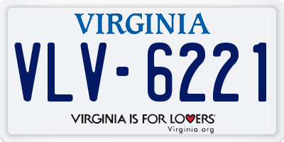 VA license plate VLV6221