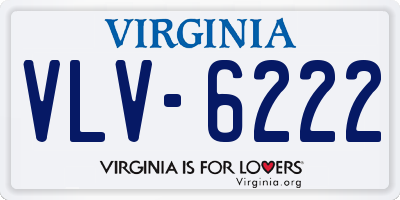 VA license plate VLV6222