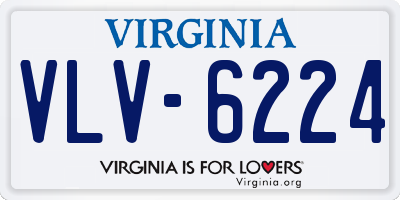 VA license plate VLV6224