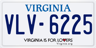 VA license plate VLV6225