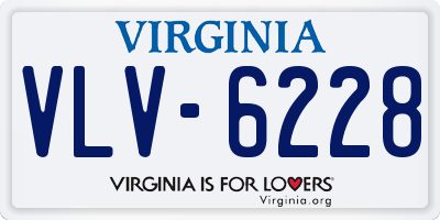 VA license plate VLV6228