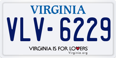 VA license plate VLV6229