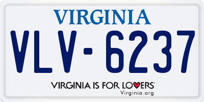 VA license plate VLV6237