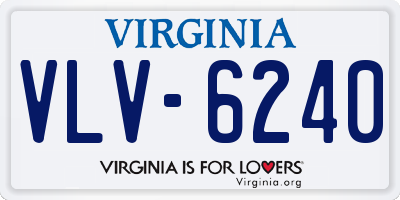 VA license plate VLV6240