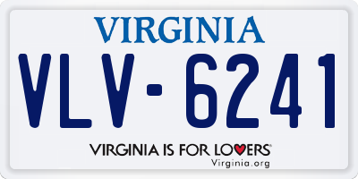 VA license plate VLV6241