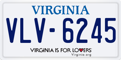 VA license plate VLV6245