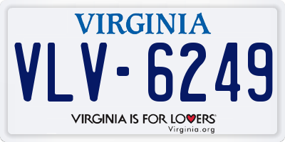 VA license plate VLV6249