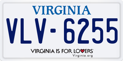 VA license plate VLV6255