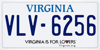 VA license plate VLV6256