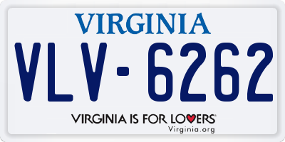 VA license plate VLV6262