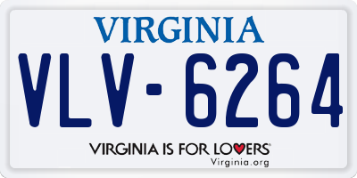 VA license plate VLV6264