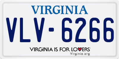 VA license plate VLV6266