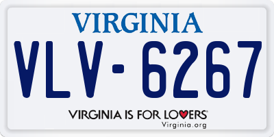 VA license plate VLV6267