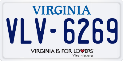 VA license plate VLV6269