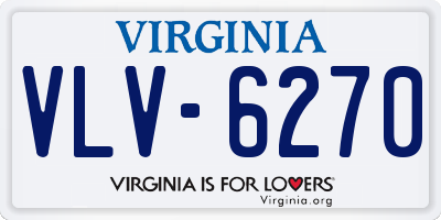 VA license plate VLV6270