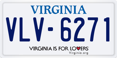 VA license plate VLV6271