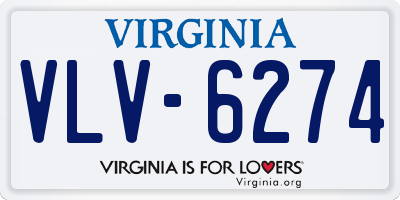 VA license plate VLV6274