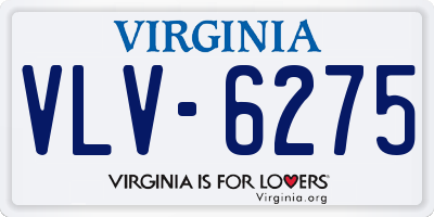 VA license plate VLV6275