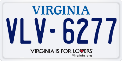 VA license plate VLV6277