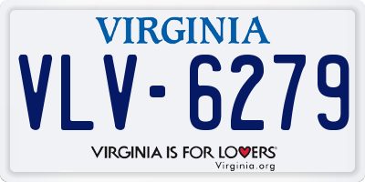 VA license plate VLV6279