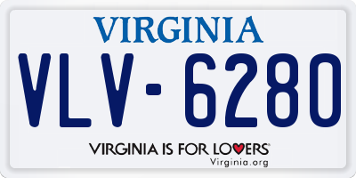 VA license plate VLV6280