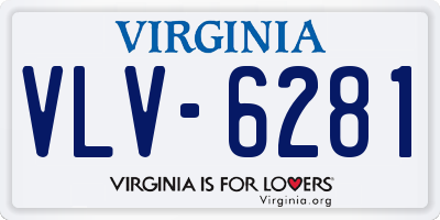 VA license plate VLV6281