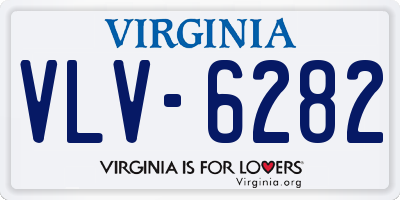 VA license plate VLV6282