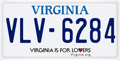 VA license plate VLV6284