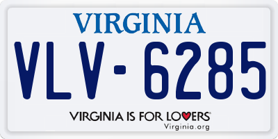 VA license plate VLV6285