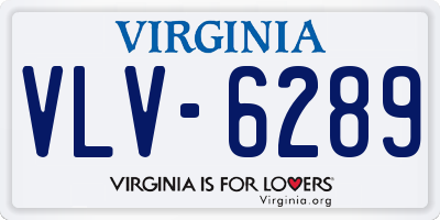 VA license plate VLV6289