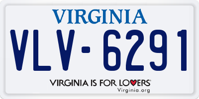 VA license plate VLV6291