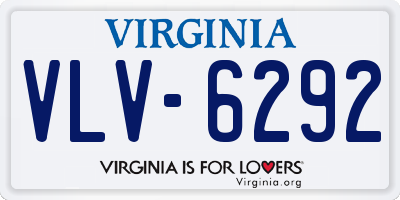 VA license plate VLV6292