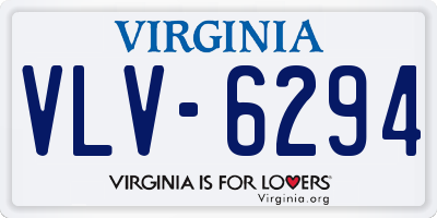 VA license plate VLV6294