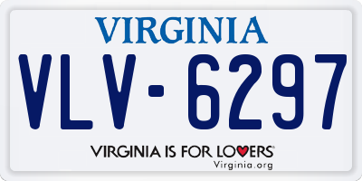 VA license plate VLV6297