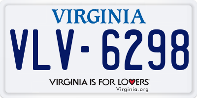 VA license plate VLV6298