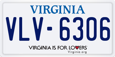 VA license plate VLV6306