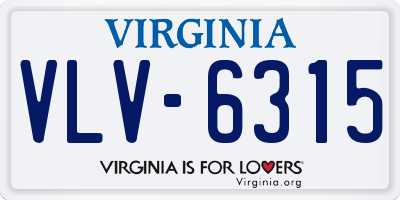 VA license plate VLV6315