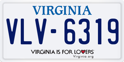 VA license plate VLV6319