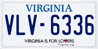 VA license plate VLV6336