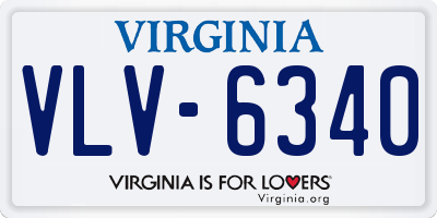 VA license plate VLV6340