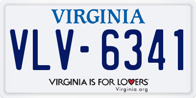 VA license plate VLV6341