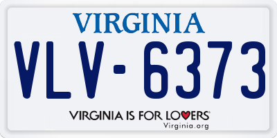 VA license plate VLV6373