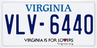 VA license plate VLV6440