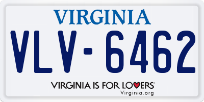 VA license plate VLV6462