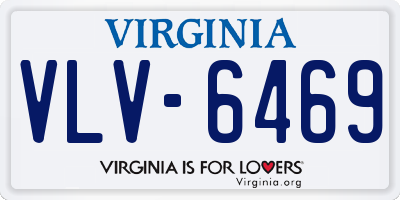 VA license plate VLV6469